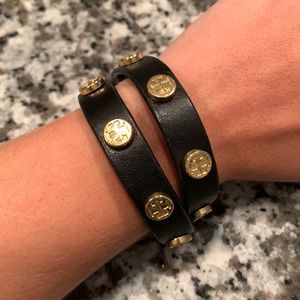 Tory Burch leather wrap bracelet